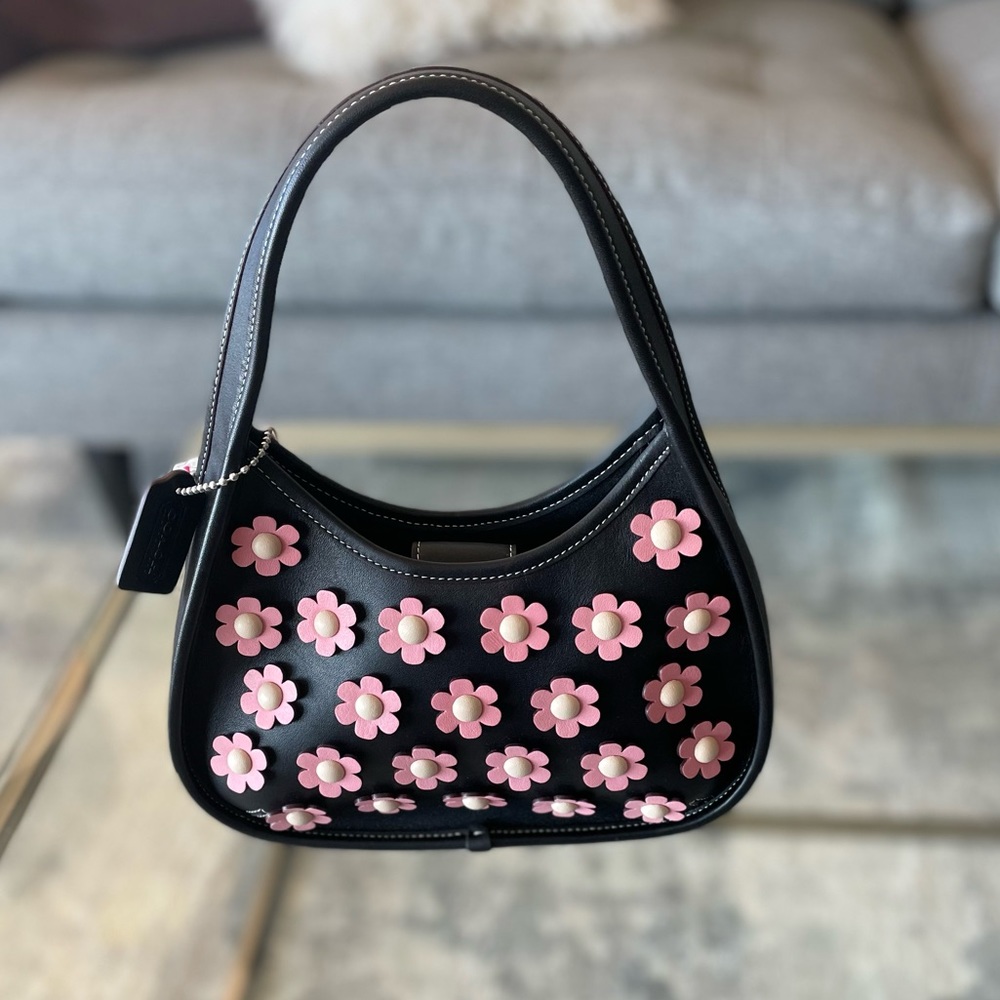 Coach Coachtopia Mini Ergo Flower Bag Leather Bubblegum Pink Limited Edition - Picture 4 of 11